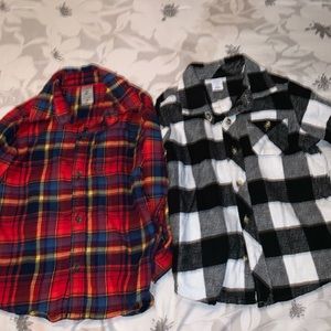 2 Flannel shirt 3T